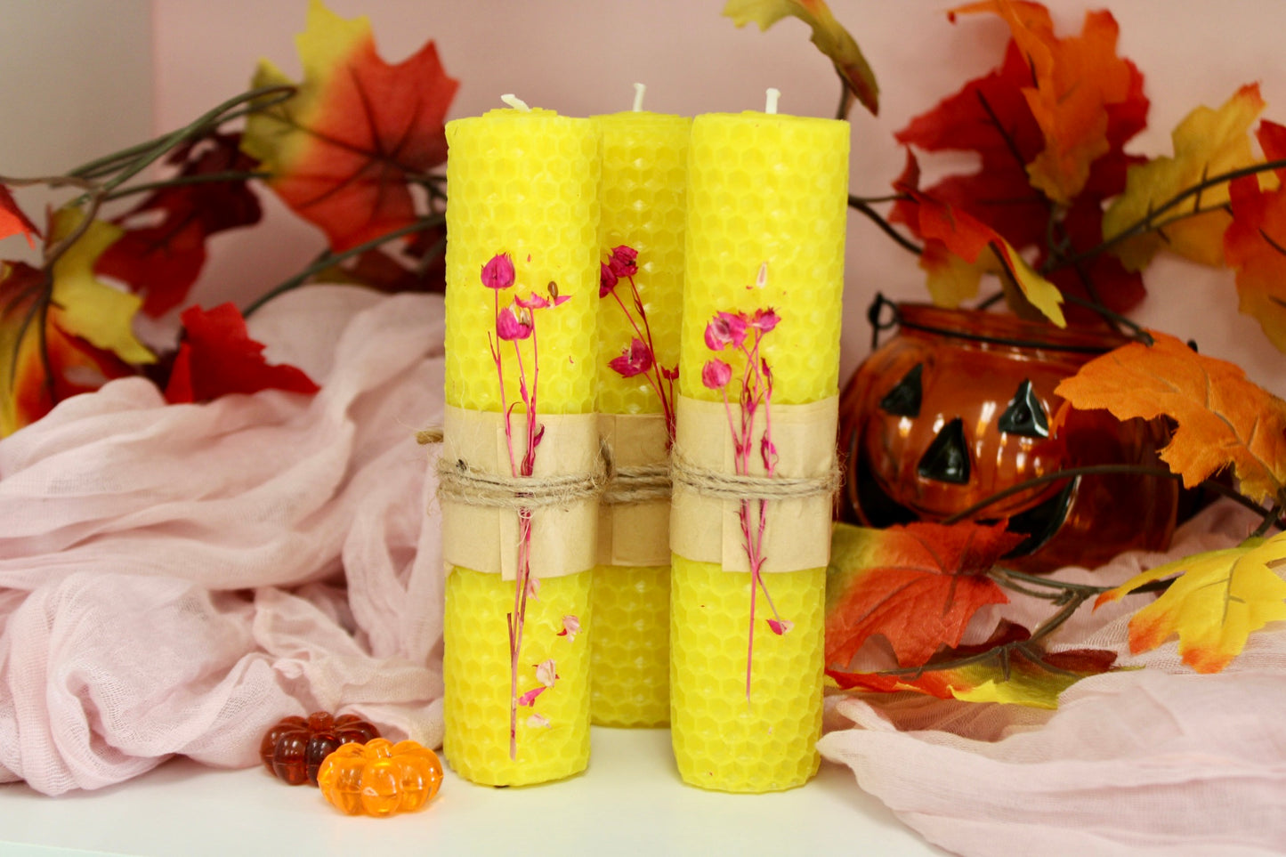 Rolled Beeswax Candle