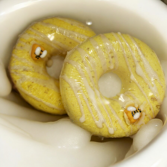 Honey Oatmeal Donut Bath Bomb