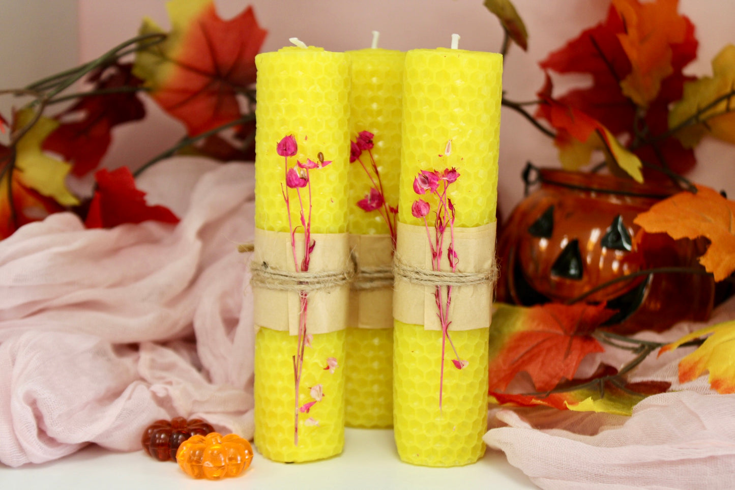 Rolled Beeswax Candle