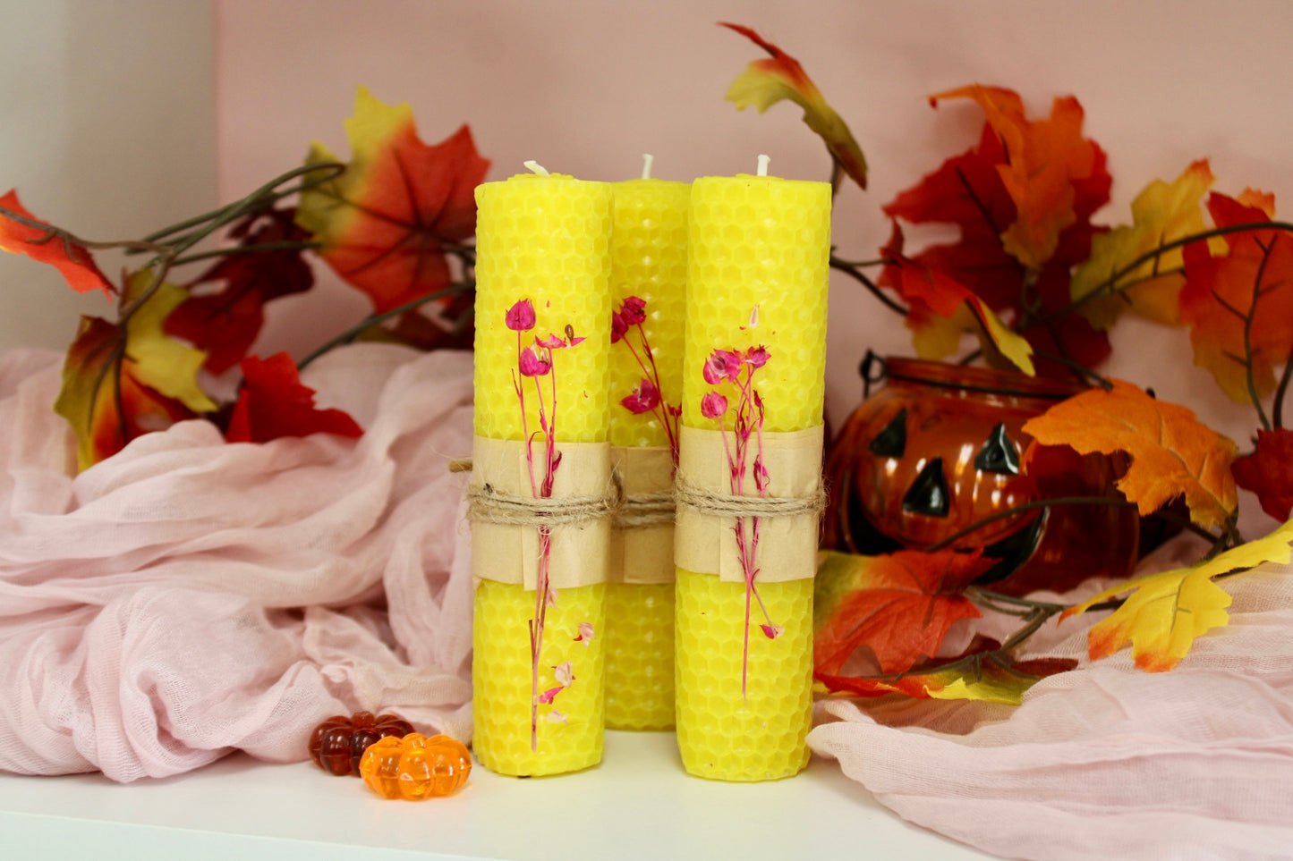 Rolled Beeswax Candle