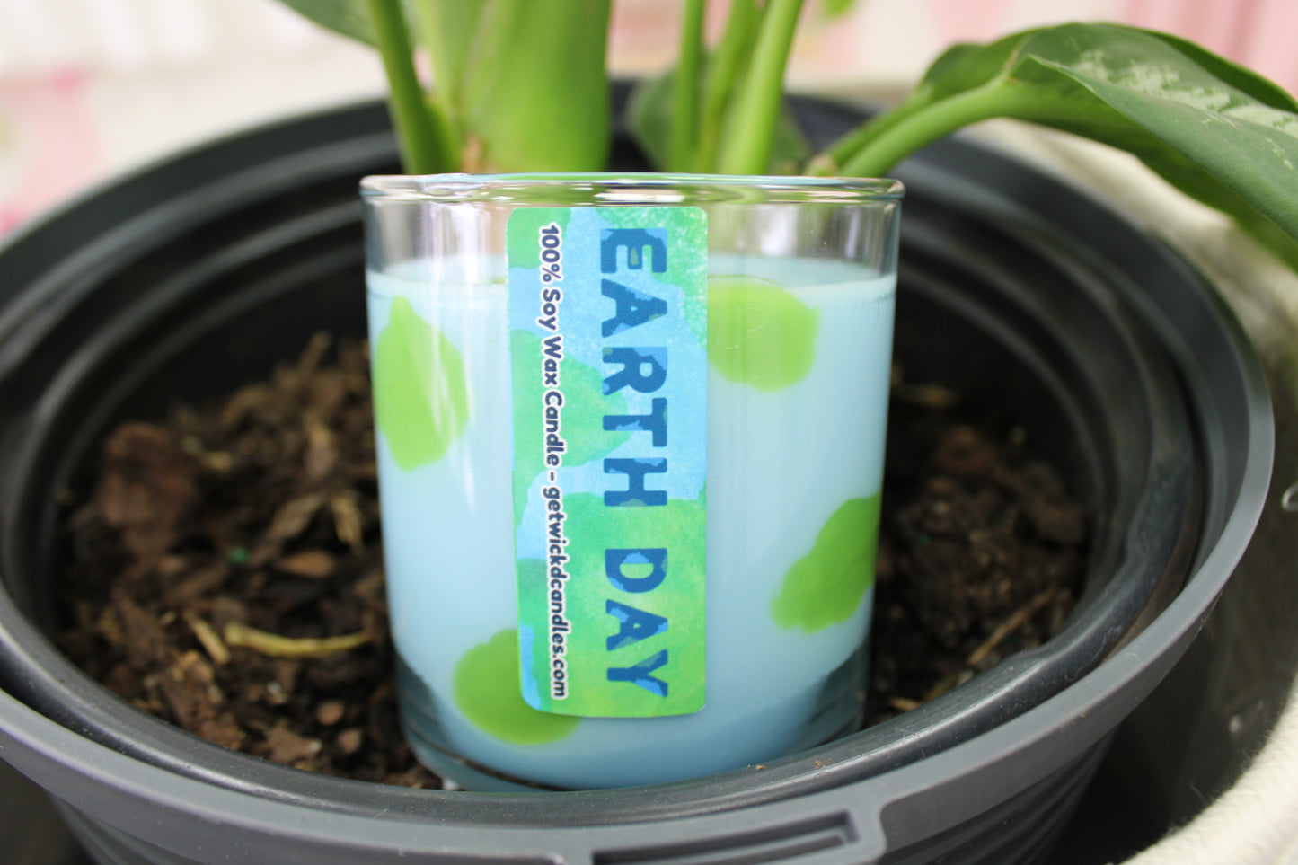 Earth Day Candle