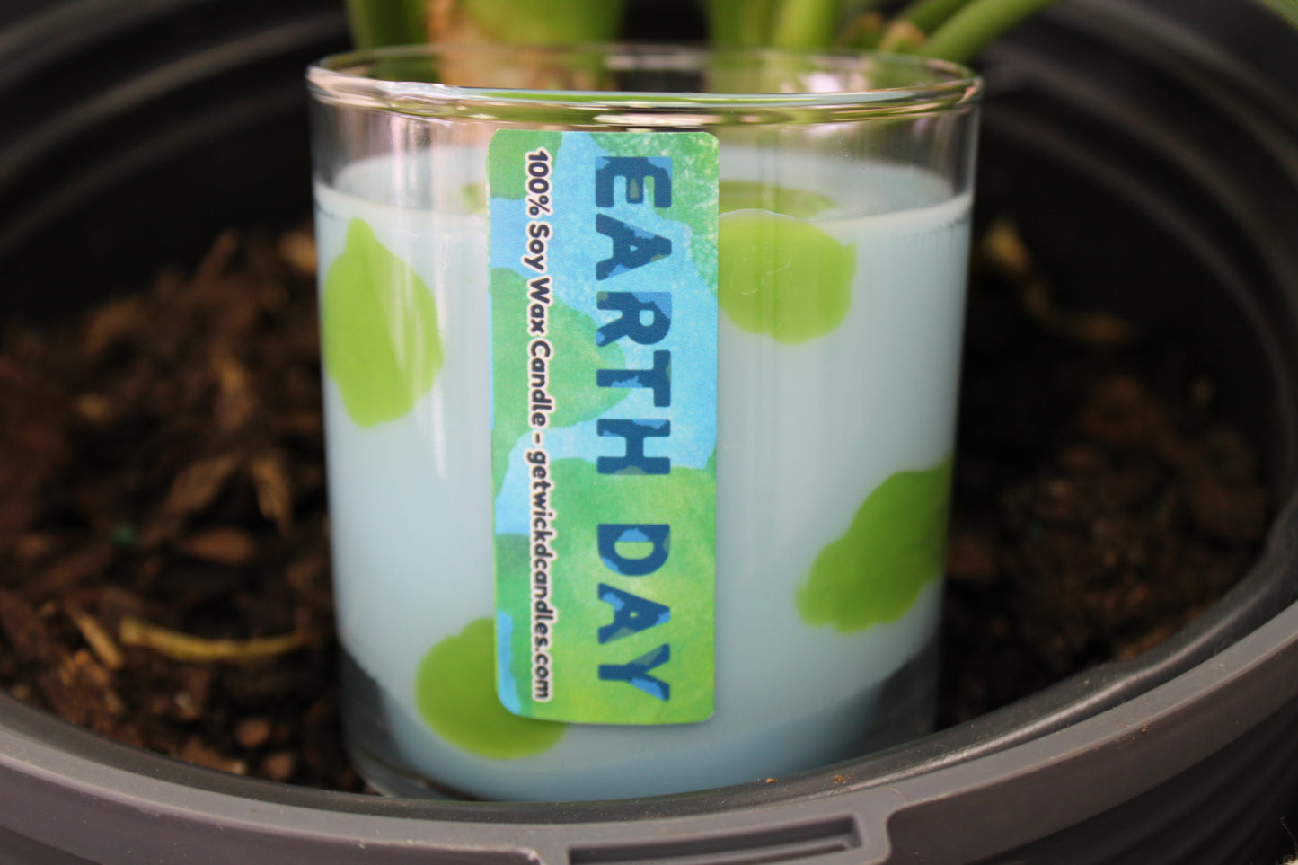 Earth Day Candle