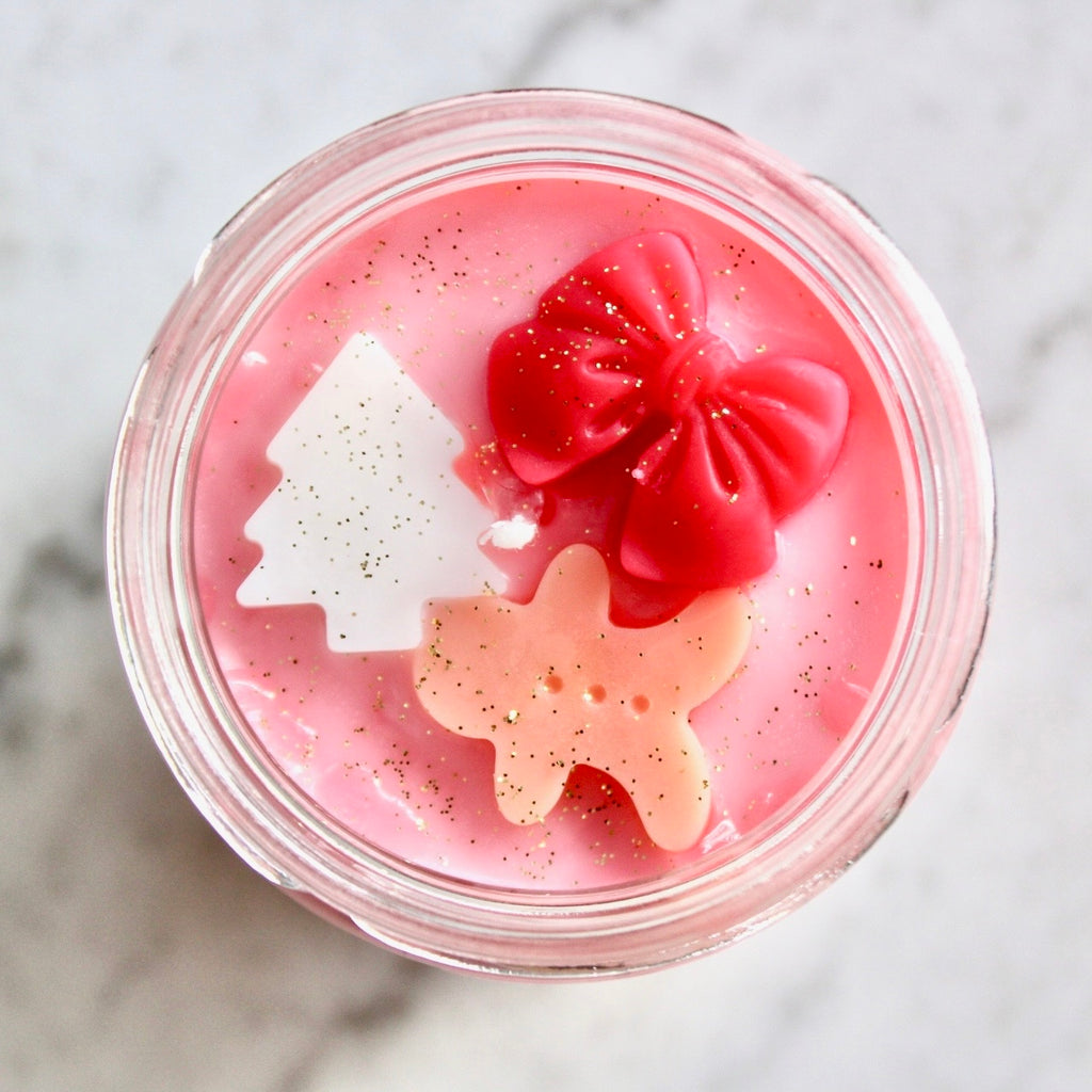 Pink Christmas Candle