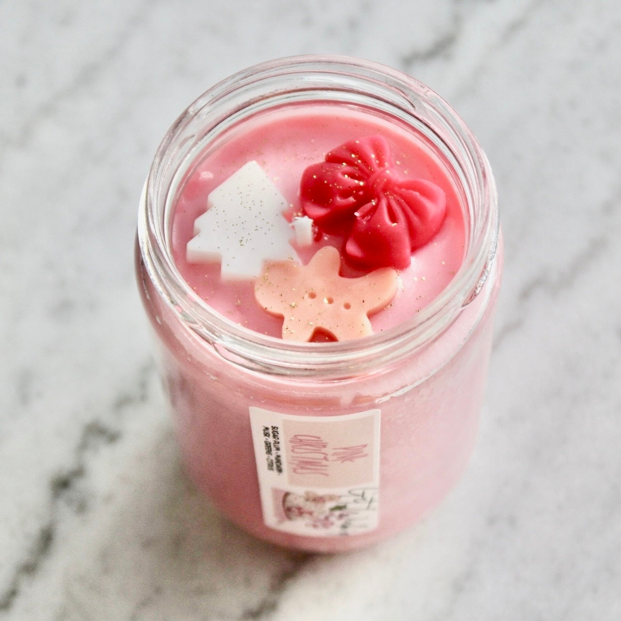 Pink Christmas Candle