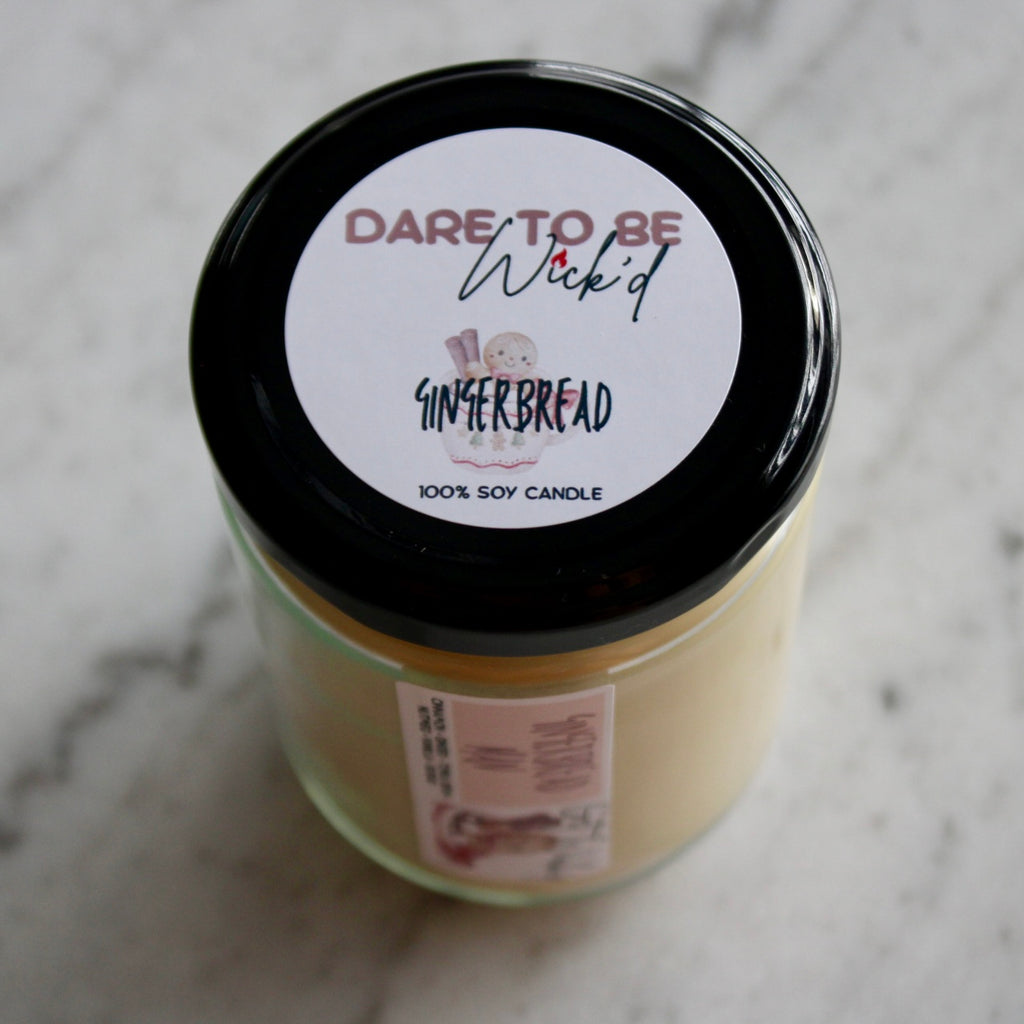 Gingerbread Man Candle