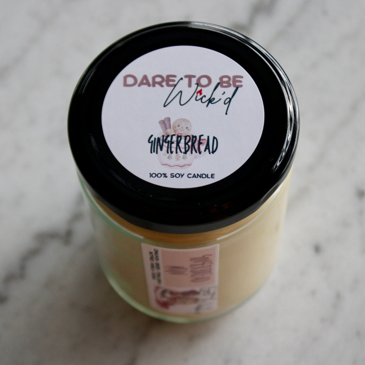 Gingerbread Man Candle