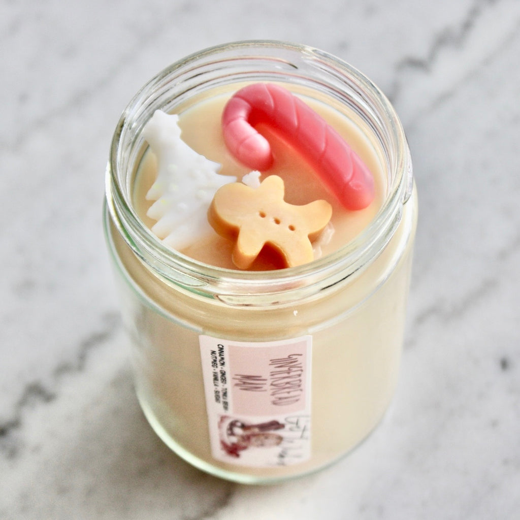 Gingerbread Man Candle