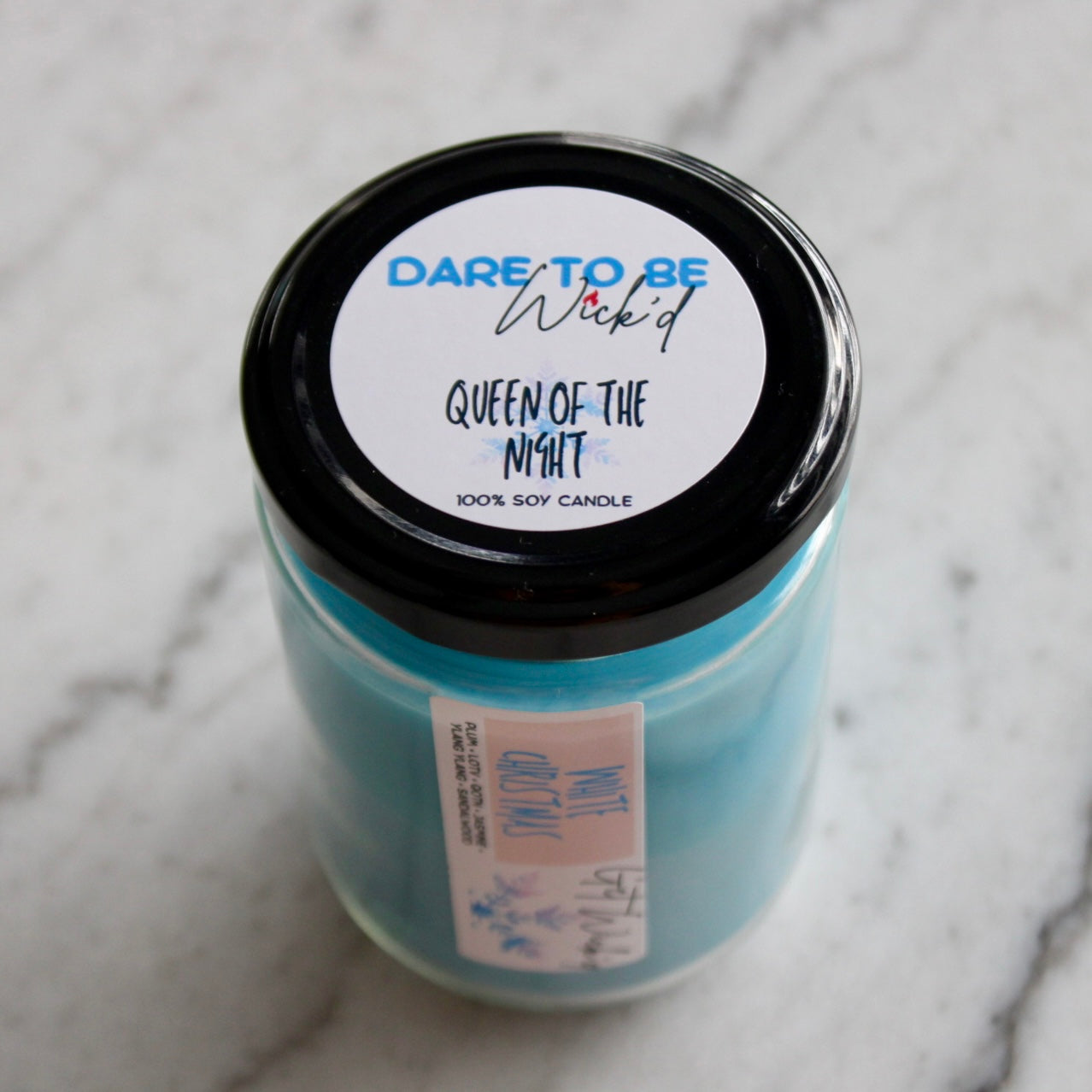 White Christmas Candle